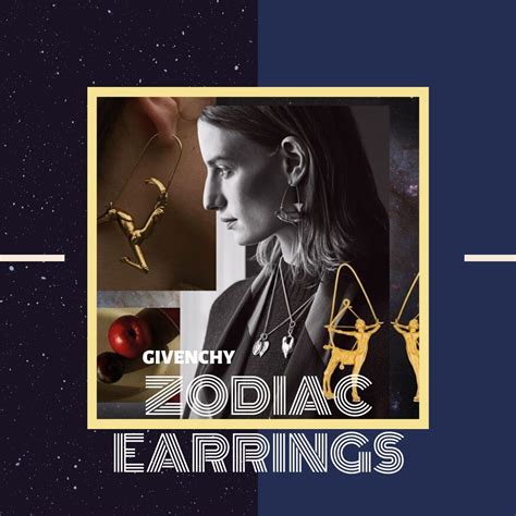 givenchy zodiac earrings leo|Givenchy Leo Zodiac Hoop Earrings In Gold .